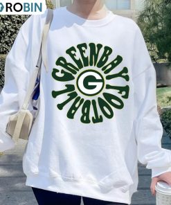 Vintage Green Bay Football Shirt, Comfort Hoodie Long Sleeve