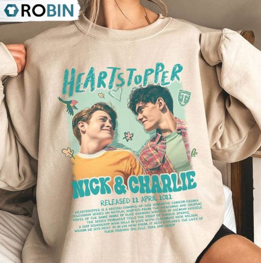 Vintage Heartstopper Shirt, Nick And Charlie Unisex Shirt