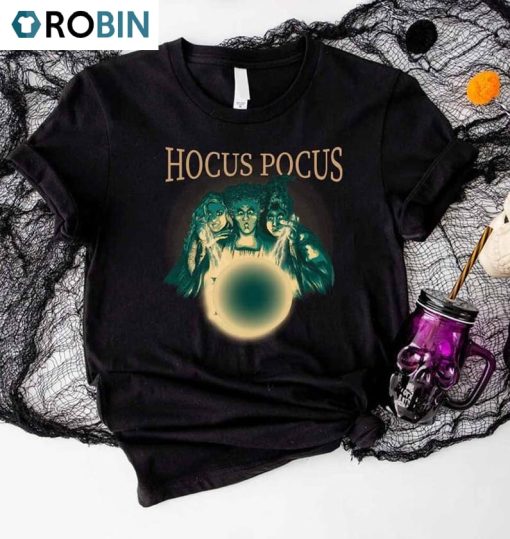 Vintage Hocus Pocus Shirt , Sanderson Sisters Crewneck Unisex T-shirt For Girlfriend