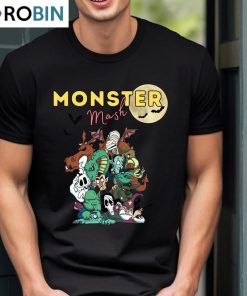 Vintage Monster Mash Shirt , Retro Halloween Crewneck Long Sleeve