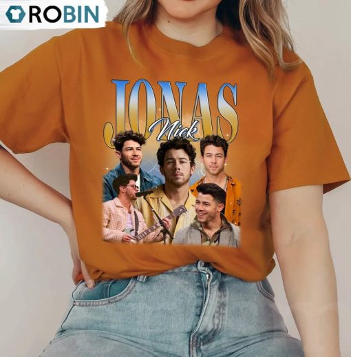 Vintage Nick Jonas Shirt, Jonas Brothers Tee Tops Unisex Hoodie