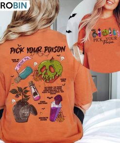 Vintage Retro Pick Your Poison Disney Shirt, Disneyland Crewneck Unisex T-shirt Vintage Retro Pick Your Poison Disney Shirt, Disneyland Crewneck Unisex T-shirt