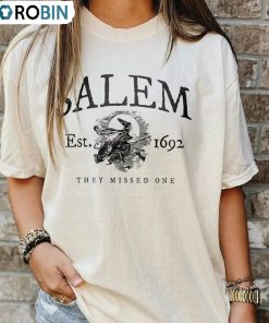 Vintage Salem 1692 They Missed One Shirt, Comfort Colors Halloween Crewneck Unisex T-shirt