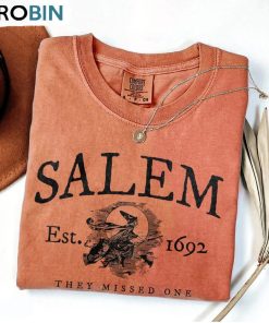 Vintage Salem 1692 They Missed One Shirt, Comfort Colors Halloween Crewneck Unisex T-shirt