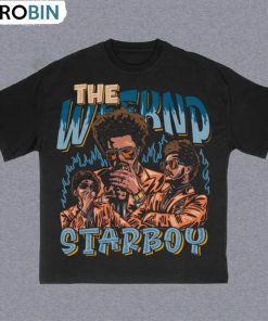 Vintage The Weeknd Shirt, Hip Hop Music Unisex Hoodie Short Sleeve