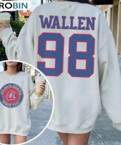 Wallen 98 Braves Trendy Shirt, Wallen Western Crewneck Unisex Hoodie