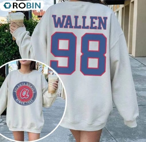 Wallen 98 Braves Trendy Shirt, Wallen Western Crewneck Unisex Hoodie