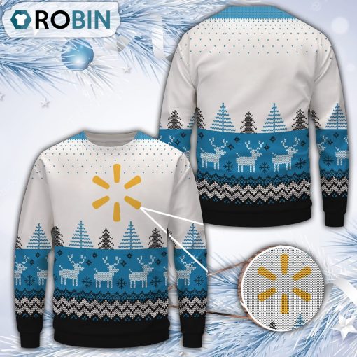 Walmart Christmas All Over Print Ugly Sweater