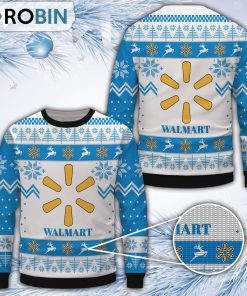 Walmart White Merry Christmas All Over Print Ugly Sweater
