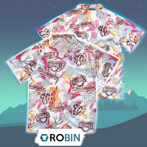 Washington Nationals Hawaiian Shirt, 3D Printed Aloha Shirt