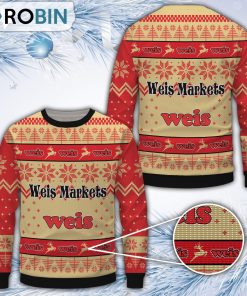 Weis Markets Merry Christmas All Over Print Ugly Sweater