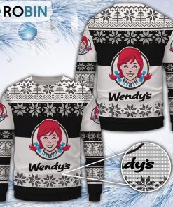 Wendy’s Merry Christmas All Over Print Ugly Sweater Uniform