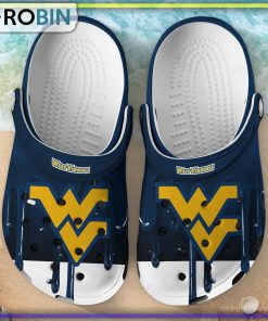 West Virginia Mountaineers 3D Melting Paint Printed Crocs Shoes