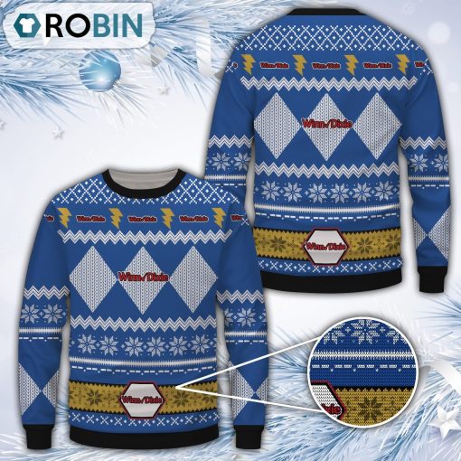 Winn-Dixie Blue Merry Christmas All Over Print Ugly Sweater
