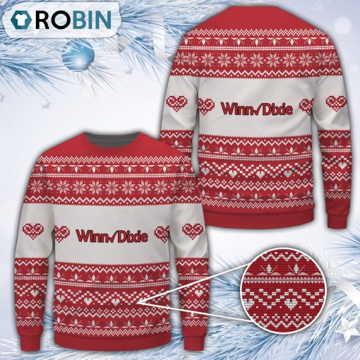 Winn-Dixie Merry Christmas All Over Print Ugly Sweater