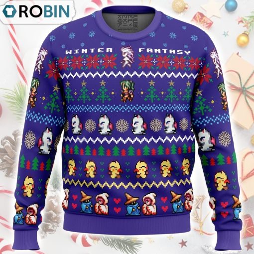 Winter Fantasy Final Fantasy Ugly Christmas Sweater
