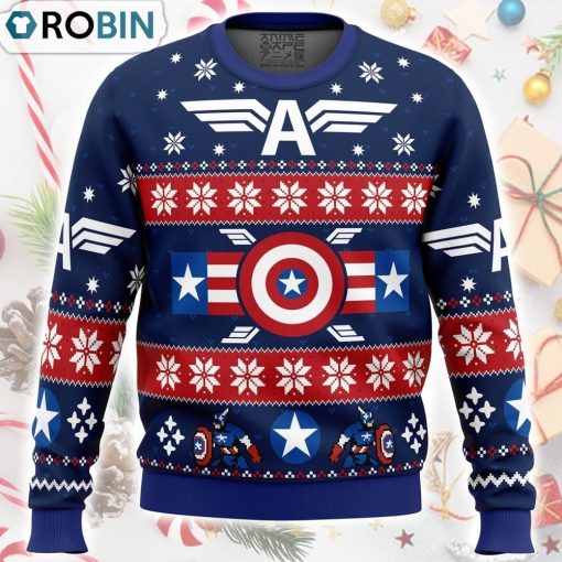 Winter Soldier Captain America Marvel Ugly Christmas Sweater
