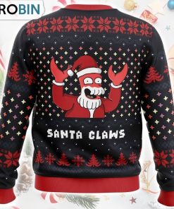 Xmas Ugly sweater Santa Claws Zoidberg Futurama Ugly Christmas Sweater