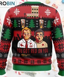 You’ve Got Red On You Shaun of the Dead Ugly Christmas Sweater
