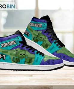 Zombie Minecraft Shoes Custom For Fans