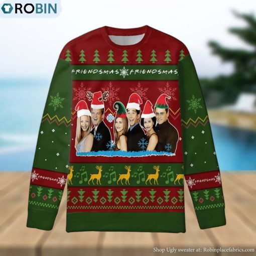3D Print Friends Ugly Christmas Sweater For Men And Women