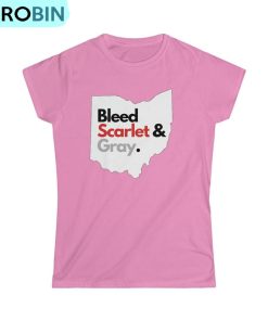 5 Ohio State Buckeys Bleed Scarlet And Gray Long Sleeve Unisex Hoodie