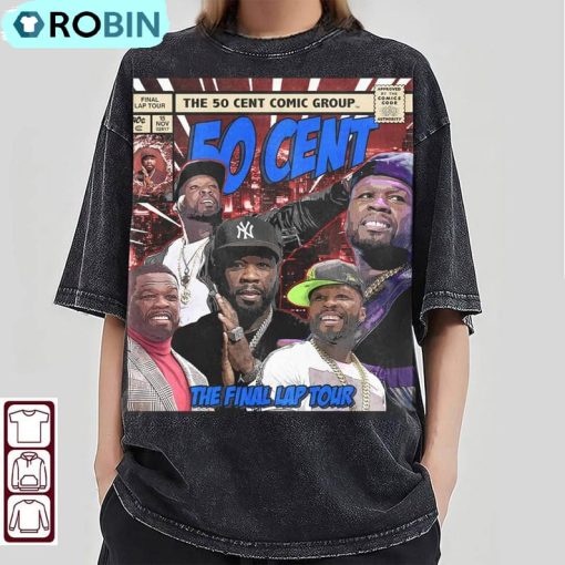 50 Cent Comic Shirt , The Final Lap Tee Tops Crewneck