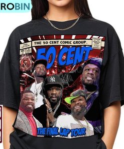 50 Cent Comic Shirt , The Final Lap Tee Tops Crewneck