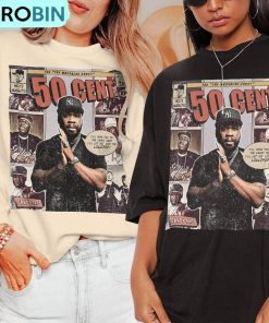 50 Cent Retro Shirt, The Massacre Album World Tour Crewneck Tee Tops