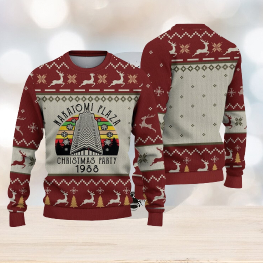 Christmas Party 1988 Ugly Sweater Nakatomi Plaza Christmas Gift For Holiday Die Hard 3D Ugly Christmas Sweater Christmas Party 1988 Ugly Sweater Nakatomi Plaza Christmas Gift For Holiday Die Hard 3D Ugly Christmas Sweater