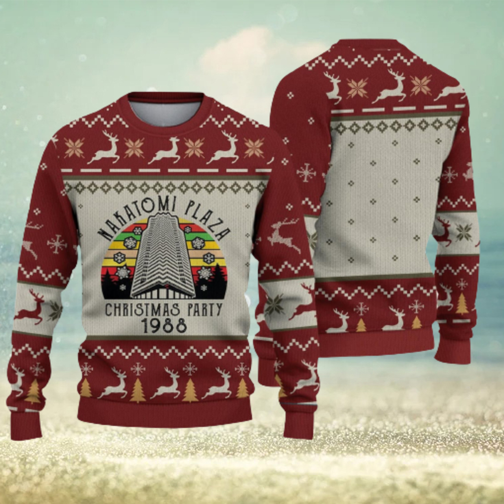 Christmas Party 1988 Ugly Sweater Nakatomi Plaza Christmas Gift For Holiday Die Hard 3D Ugly Christmas Sweater Christmas Party 1988 Ugly Sweater Nakatomi Plaza Christmas Gift For Holiday Die Hard 3D Ugly Christmas Sweater