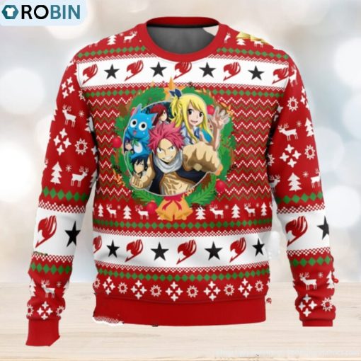 A Christmas Tail Fairy Tail Xmas Men And Women Christmas Gift 3D Ugly Christmas Sweater