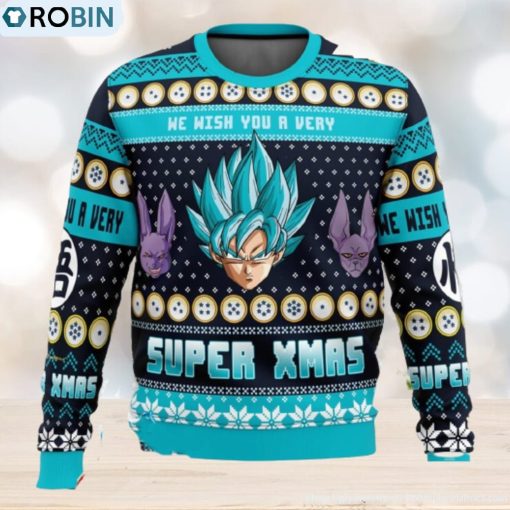 A Very Saiyan Christmas Dragon Ball Z Xmas Men And Women Christmas Gift 3D Ugly Christmas Sweater