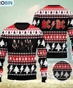 ACDC All Over Print Christmas Knitting Ugly Sweater