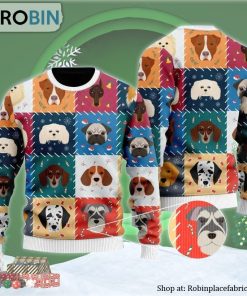 Adorable Dogs And Puppies Ugly Christmas Sweater
