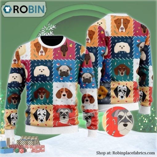 Adorable Dogs And Puppies Ugly Christmas Sweater