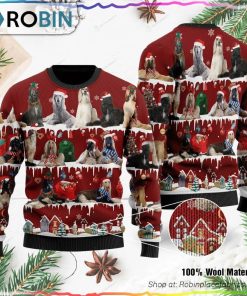 Afghan Hound Ugly Christmas Sweater