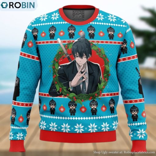 Aki Chainsaw Man Ugly Christmas Sweater