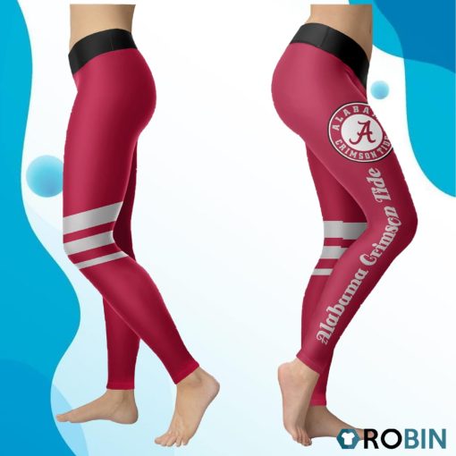 Alabama Crimson Tide Women 3D Printed Leggings Sports