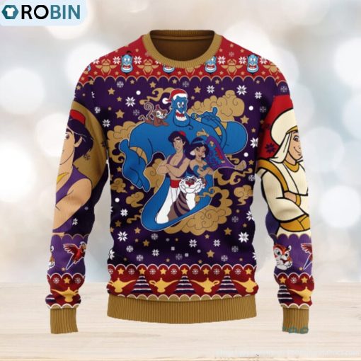 Aladin Anime Xmas Women Mens Ugly Christmas Sweater