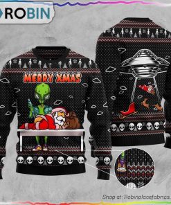 Alien Merry Xmas Ugly Christmas Sweater