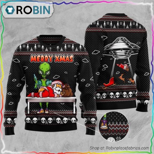 Alien Merry Xmas Ugly Christmas Sweater