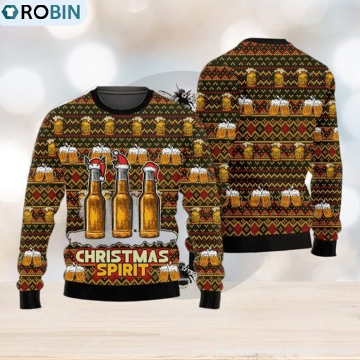 All I Want For Christmas Is Beer Christmas Spirit Ugly Christmas Sweater Xmas Christmas Gift