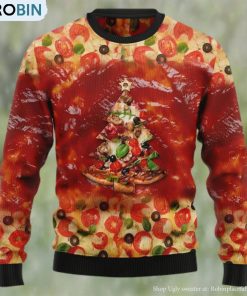 All I Want For Christmas Is Pizza Ugly Christmas Sweater