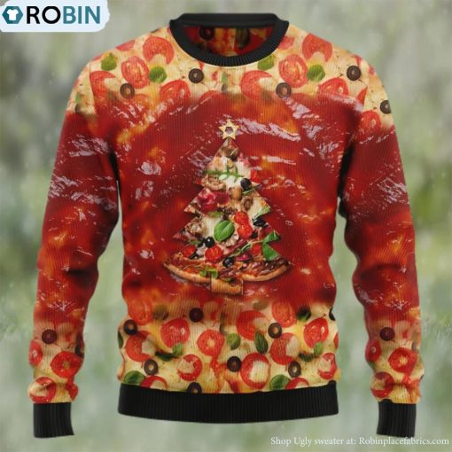 All I Want For Christmas Is Pizza Ugly Christmas Sweater