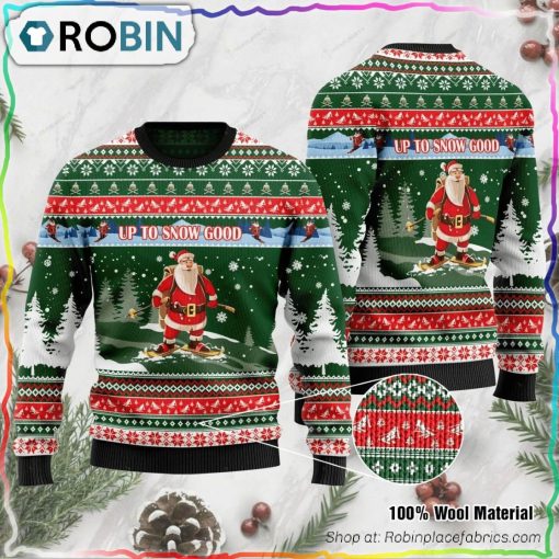 Alpine Skiing Ugly Christmas Sweater