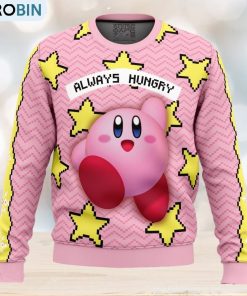 Always Hungry Kirby Ugly Christmas Sweater 3D Gift Christmas Funny