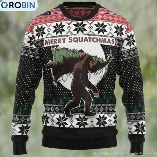 Amazing Bigfoot Ugly Christmas Sweater, Xmas Sweatshirt