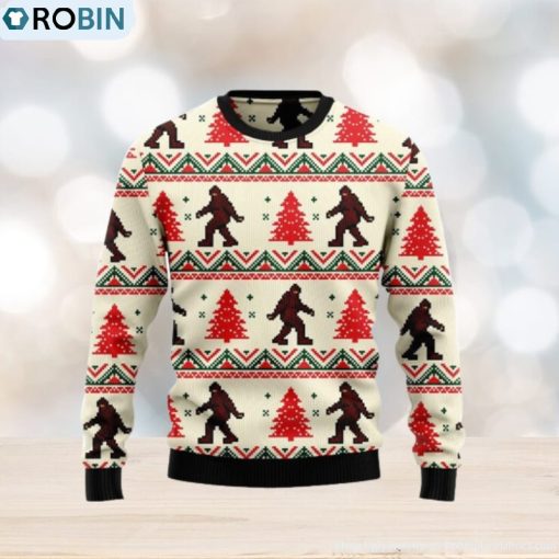 Amazing Bigfoot V1 Ugly Christmas Sweater For Men & Women