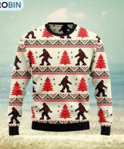 Amazing Bigfoot V1 Ugly Christmas Sweater For Men & Women Amazing Bigfoot V1 Ugly Christmas Sweater For Men & Women